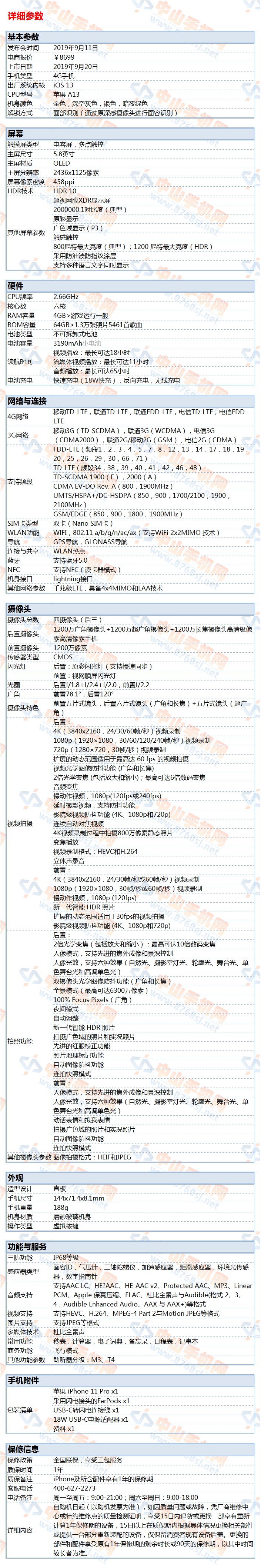 中山手机网 苹果(apple) iphone 11 pro手机专卖