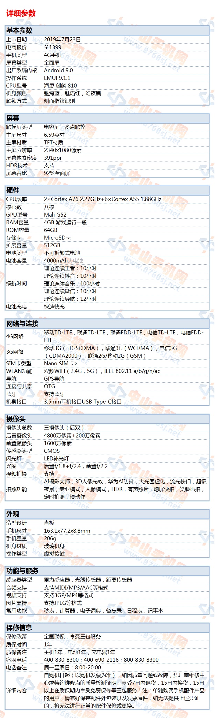 中山手机网 华为(huawei) 华为 荣耀9x手机专卖