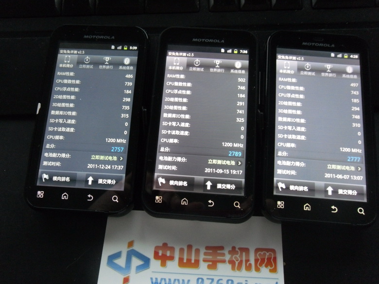 中山手机网 摩托罗拉(motorola) MB525/ME525 (DEFY 戴妃)手机100%真机实拍