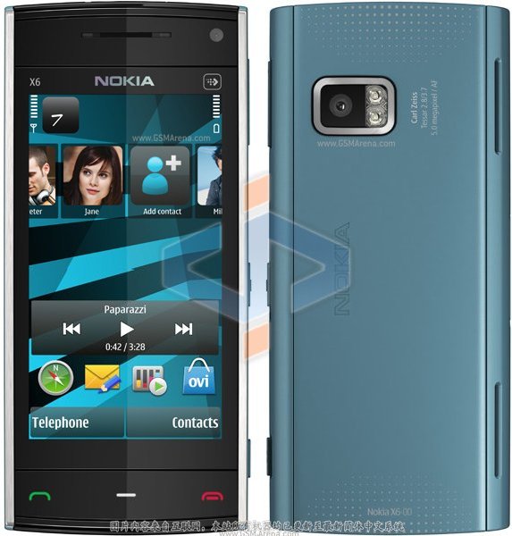 中山手机网 诺基亚(NOKIA) X6手机专卖
